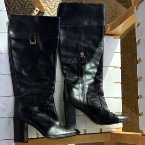 Diane Von Furstenberg Black Heeled Boots